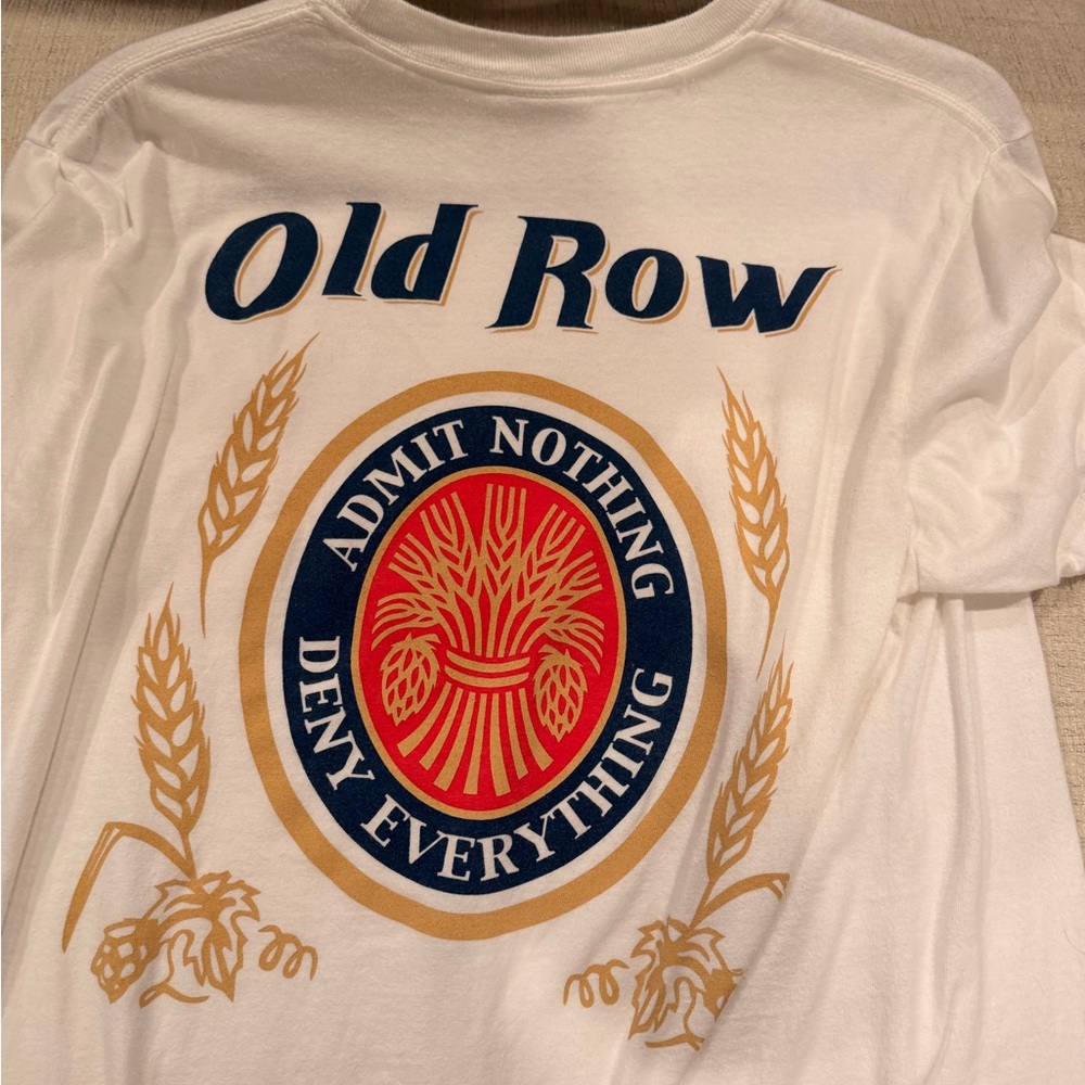 Old Row White Short Sleeve Tee